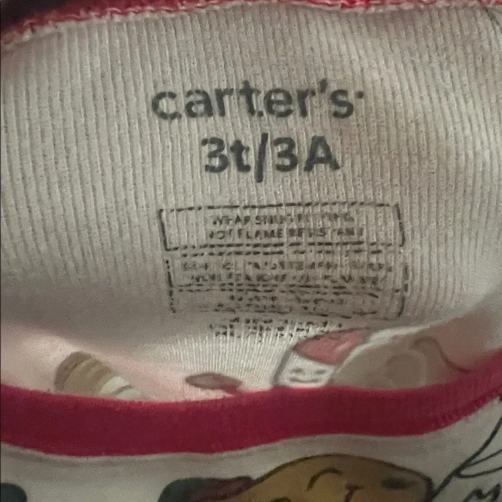 Carter's Red and White Pajama Top